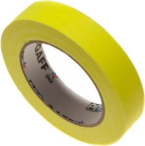 Glow tape gaffa 24mm x 22,8m Gul