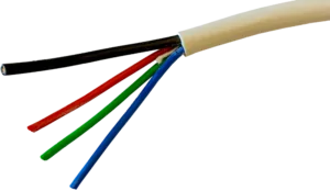 LED Kabel, 3 leder x 0,50qmm +1x1qmm, white 100m