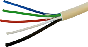 LED Kabel, 4 leder x 0,50qmm,+1x1qmm, white, 100m