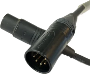 DMX kabel, 5-pol, 2 m.