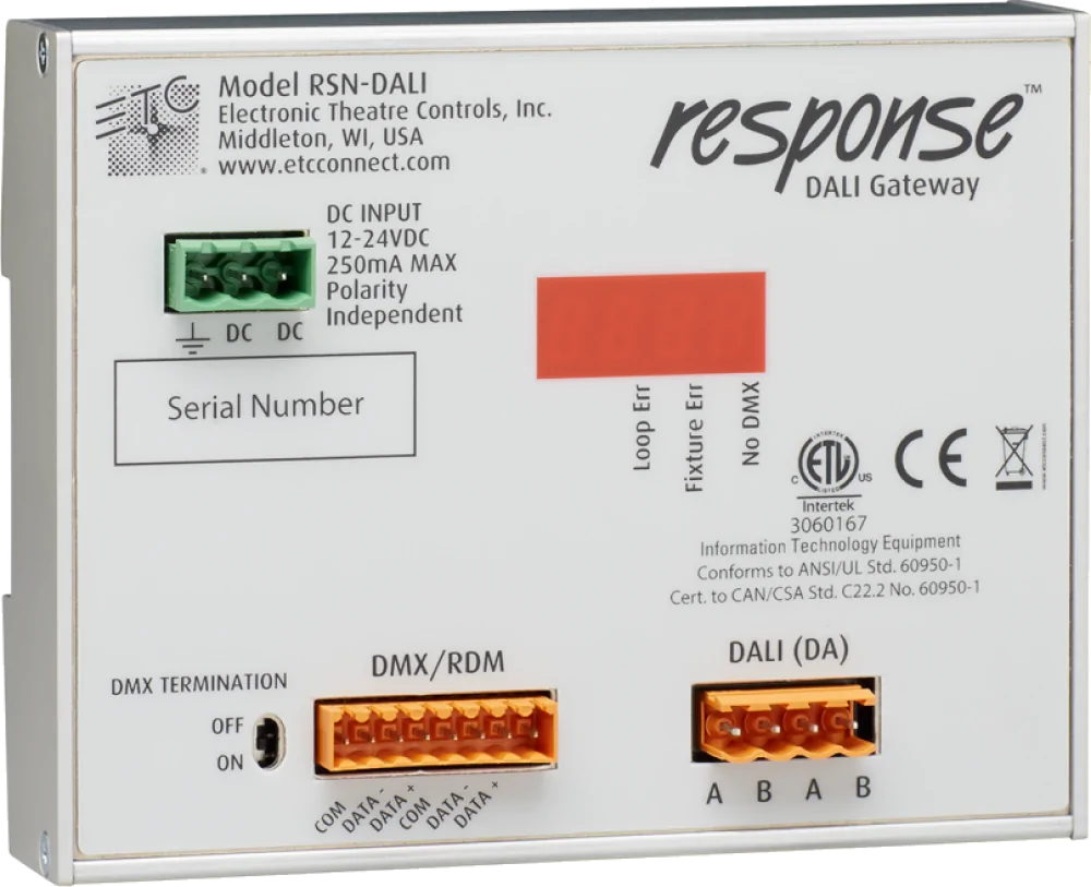 Response DALI Gateway, DIN-rail mount